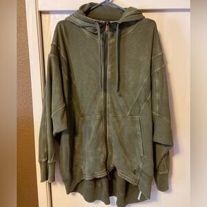 Free People zip up - oversized